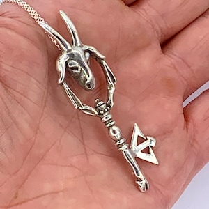 The Ziegenskelett Schlüsselkette aus sterling silber (Made in NYC)