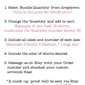 Custom Logo Tshirts Personalized Bulk Order School Teacher Teams Shirts Gildan Cotton Brand Logo Customized Tees with Custom Names bild 3