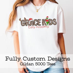 Custom Logo Tshirts Personalized Bulk Order School Teacher Teams Shirts Gildan Cotton Brand Logo Customized Tees with Custom Names bild 14