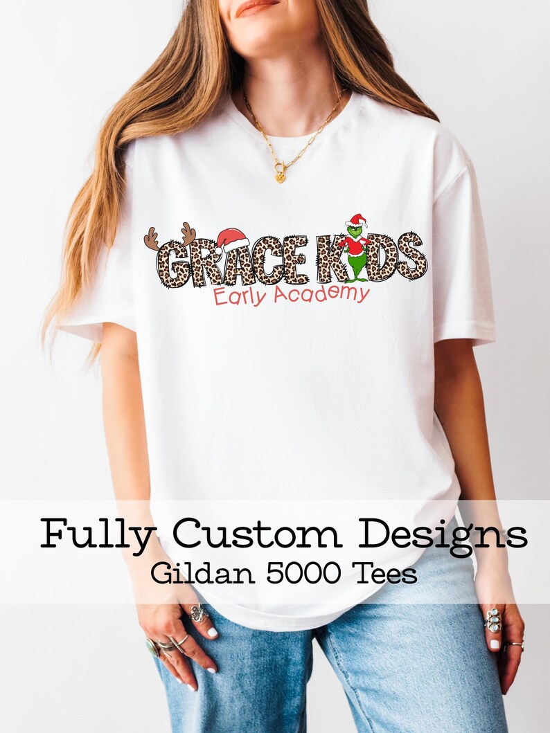 Custom Logo Tshirts Personalized Bulk Order School Teacher Teams Shirts Gildan Cotton Brand Logo Customized Tees with Custom Names bild 14