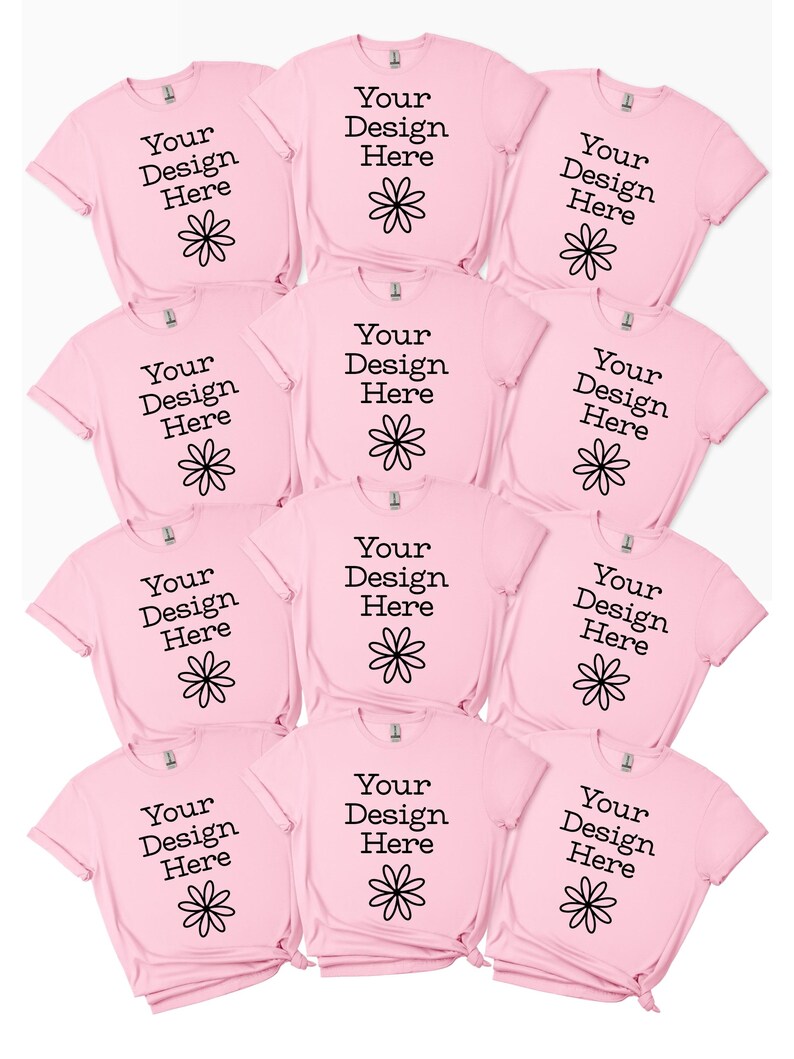 Custom Logo Tshirts Personalized Bulk Order School Teacher Teams Shirts Gildan Cotton Brand Logo Customized Tees with Custom Names bild 9