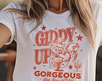 Giddy Up Cowgirl T-Shirt: Western Graphic Tee