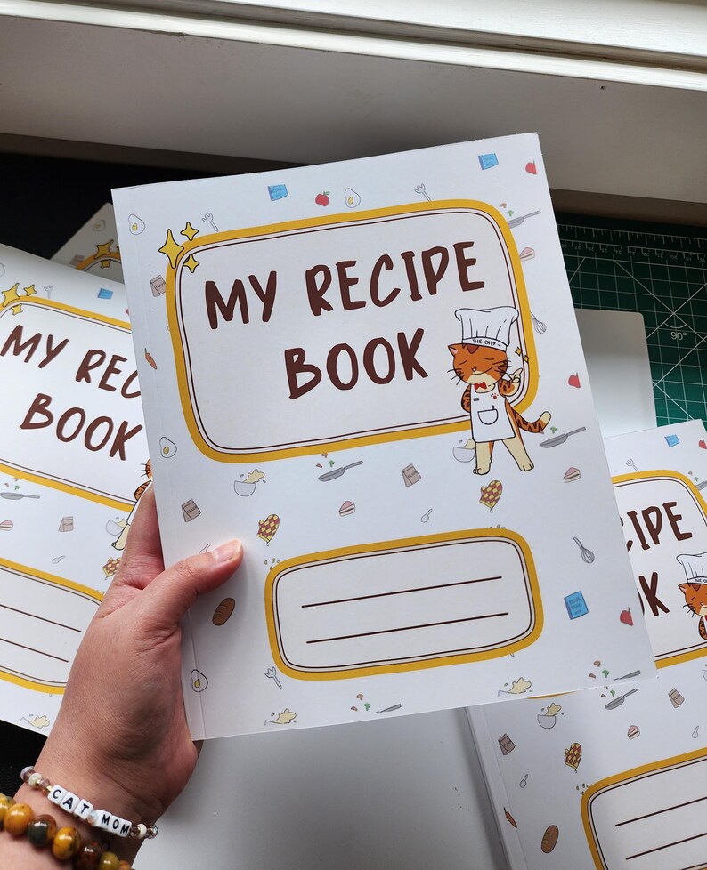Cat-themed Recipe Book | Kawaii Cook Book | Gifting | Pet Lover | Meal ...