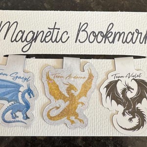 Magnetic Holographic Fourth Wing Bookmarks
