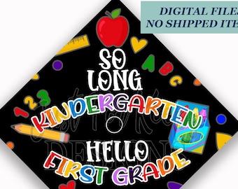 Kindergarten Graduation Cap Topper: DIY Printable Design (Digital Download)
