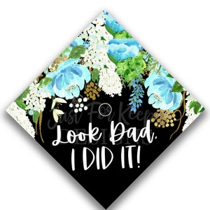 Printable Grad Cap Topper DIY Graduation Cap Topper Look Etsy