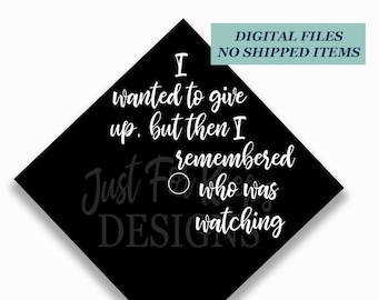 Inspirerande examensmössa-topper: Lägg till ditt foto (digital nedladdning)