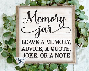 Memory Jar SVG, Graduation svg, Retirement Svg, Printable DIY, Files For Commercial Use, Cutting Files for Silhouette or Cricut, Advice Svg