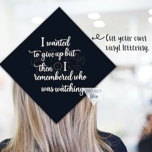 Volevo arrendermi, poi mi sono ricordato di SVG, decalcomania di laurea fai da te, file SVG per laurea, file di taglio per Cricut Silhouette, laurea Svg