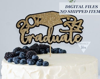 Graduation Centerpiece 2024 SVG, DIY Grad Party Decor, Cricut SVG, Cake Topper, Cutting Files Cricut, Diploma, Graduation Sign Printable