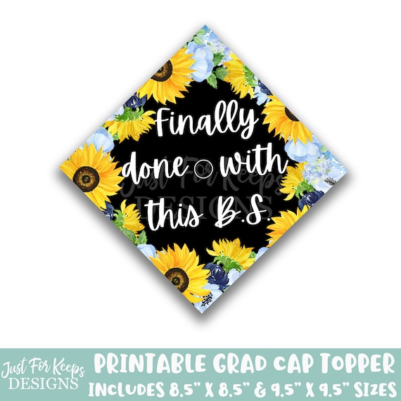 Printable Grad Cap Topper DIY Graduation Cap Topper Finally | Etsy