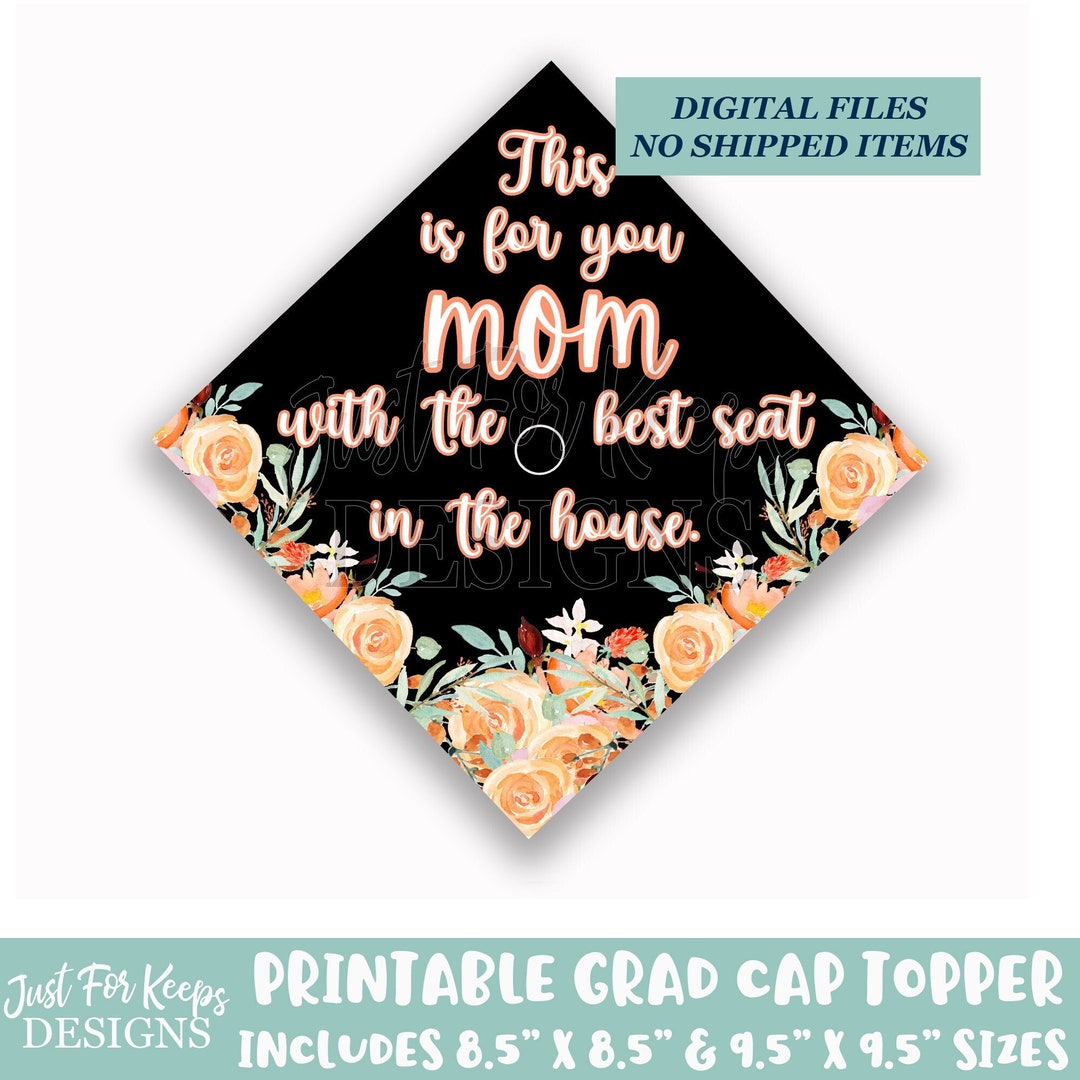 Printable Grad Cap Topper, DIY Graduation Cap Topper, This is for You ...