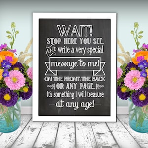 Grad Party Zeichen, Geburtstag Zeichen, bedruckbar 5 x 7, 8 x 10, PDF Sofort-Download, Abenteuer Party Thema, warten enden, hier sehen Sie und schreiben Sie eine Nachricht