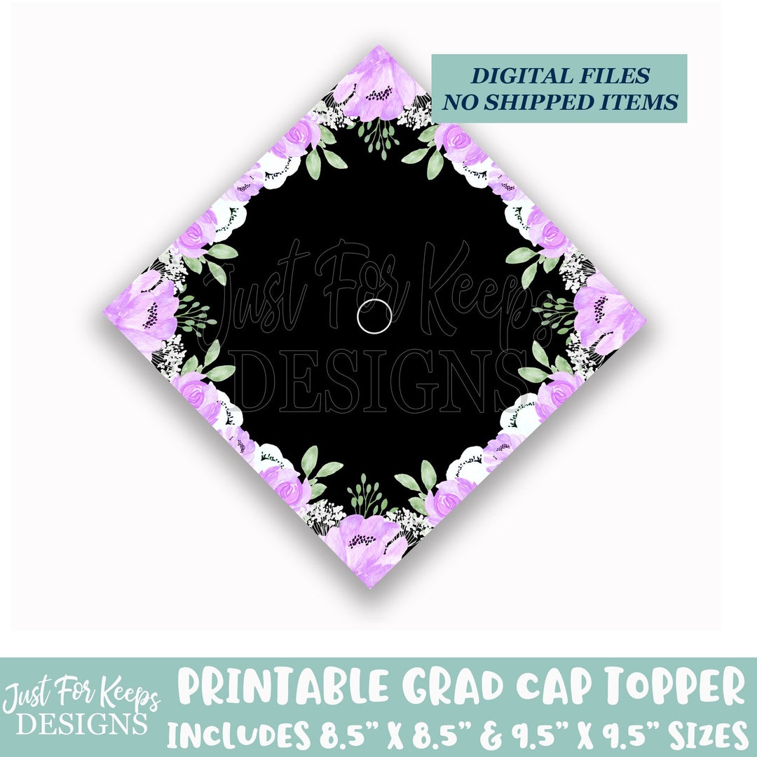 Printable Grad Cap Topper, DIY Graduation Cap Topper, Diy Grad Cap ...