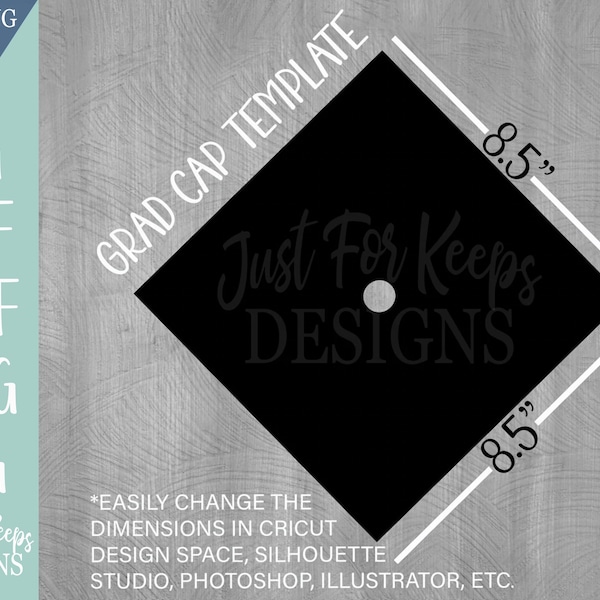 Graduation Cap SVG, Grad Cap Template, DIY Graduation Cap, Cutting Files For Graduation, Blank Graduation Cap Topper, PDF, png, dxf, jpg