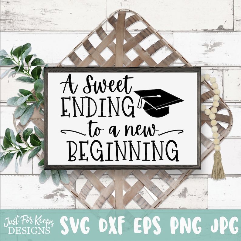 Download A Sweet Ending To New Beginning SVG Printable DIY jpg | Etsy