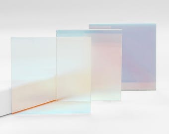 Irridescent Acrylic Sheet, 12" x 19", Plexiglass, Glowforge Material, Laser-Safe Plastic