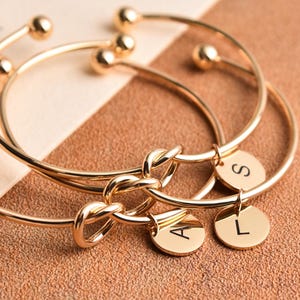 Bracciale &quot;Non potrei legare il nodo senza di te&quot;, braccialetto per damigella d&#39;onore, regalo per proposta di matrimonio per damigella d&#39;onore, regalo per festa di nozze, regalo per damigella d&#39;onore