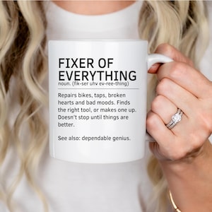 Fixer of Everything Mug – DIY Dad Gift, Handmade 11oz Ceramic image 2