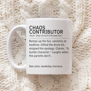 Chaos Contributor Mug – Funny Uncle/Aunt Gift