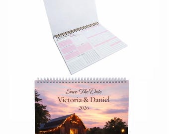 Personalisierter Wochenplaner | Pink oder Blau Tischkalender