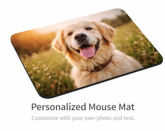 Tappetino per mouse personalizzato con foto o testo – Tappetino da scrivania personalizzato