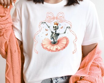 Skeleton Ballerina PNG, Spooky Halloween Clipart (Digital Download)