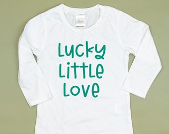 St. Patrick's Day Tshirt. Mom and Son Matching. Baby or Toddler. Family Matching.  2t 3t 4t 5t. Boy Girl. Lucky Little Love Green.