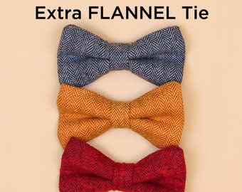 Extra FLANNEL baby tie. Cuddle Sleep Dream snap on tie, not a standalone bowtie or necktie. Newborn, baby, infant, toddler boys. Bow Tie