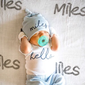 baby boy personalized coming home outfit