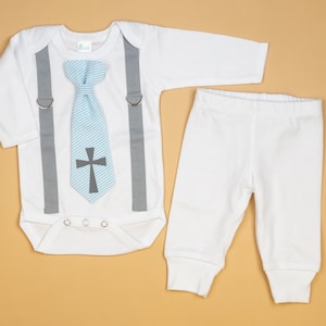 newborn baby boy baptism outfit