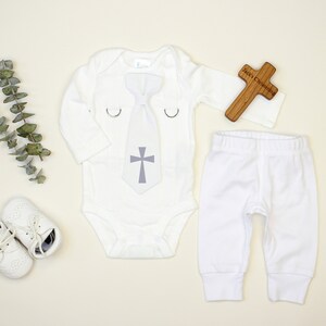 newborn boy white outfit