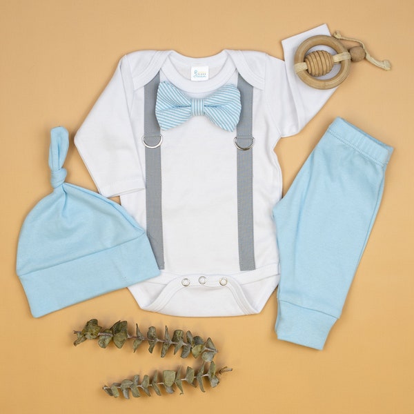 Baby Boy Tie Outfit Etsy