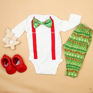 18-24 Mt Akaddy Baby Boy Girl Langh/ülse Spielanzug 2 st/ücke Weihnachten Kleidung Sets Hosen
