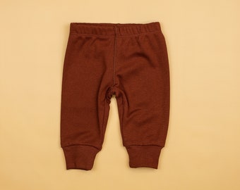 RUST Baby Pants. Newborn Basics. Handmade Simple Classic. Infant. Baby Boy Pants. Baby Clothes. Baby Girl. NB 3m 6m 9m 12m 18m