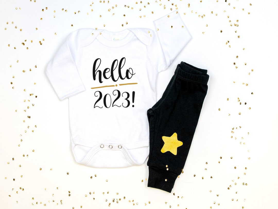 Buy 2022 My First New Years Newborn Baby Boy Girl Outfit Long Sleeve