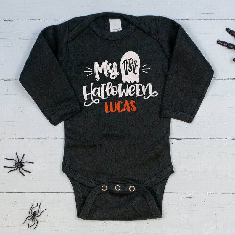 Baby Boy First Halloween Outfit Personalized My 1st Etsy
