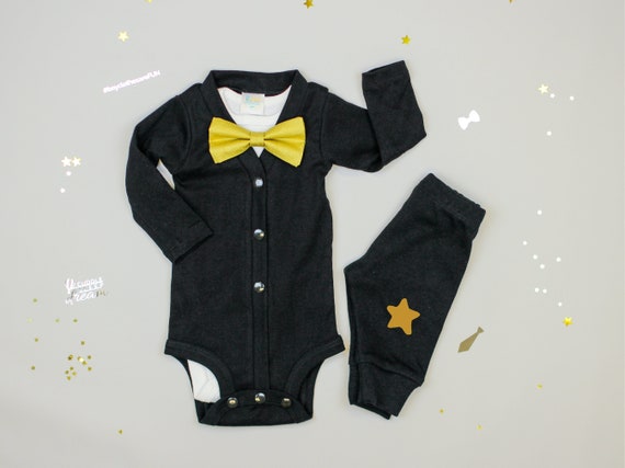 gold baby boy outfit