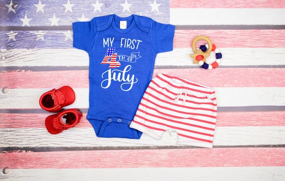 1st 4th of July Outfit Boy. My First Fourth of July. Newborn Boy. Patriotic Outfit. Red White and Blue. 4th of july boy Il_570xn