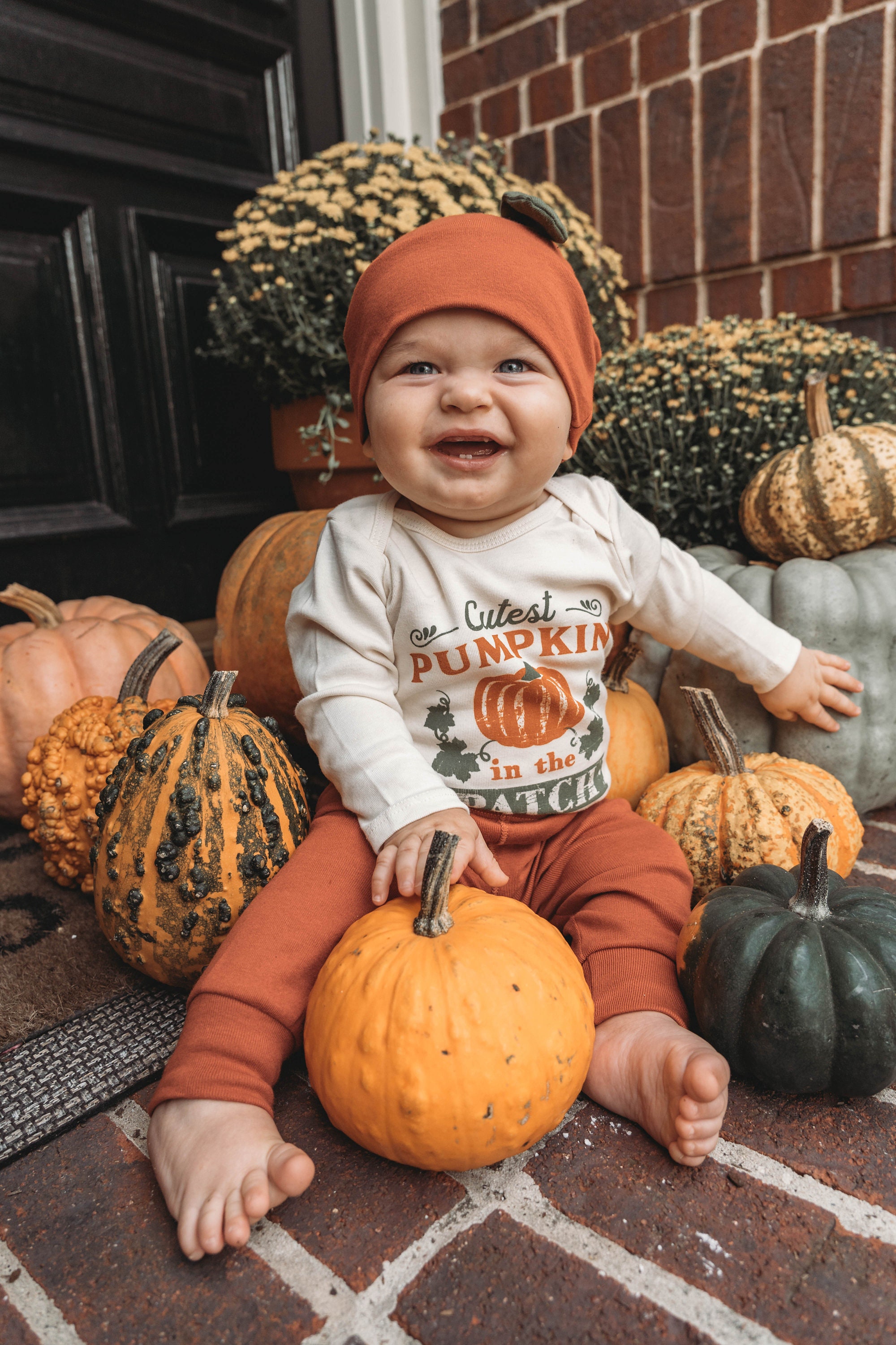 Costume Halloween Bébé Citrouille - Capuche Et Pantalon Rayé, Pour Bébé 0-24 Mois, Garçon Ou Fille, Déguisement Mignon