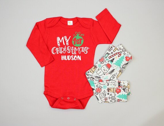 my 1st christmas outfit boy