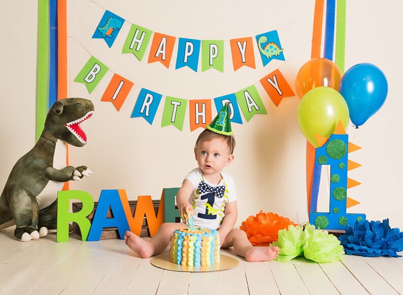 Dinosaur Birthday Outfit. Personalized Name. Baby Boy First Etsy