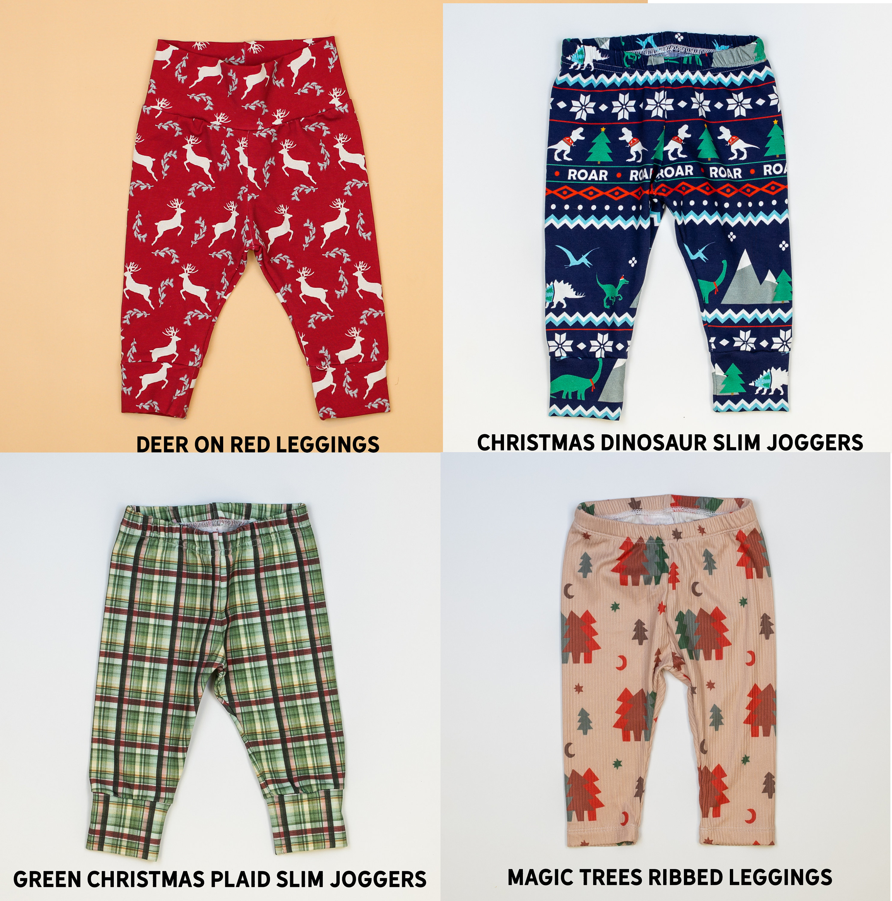 Joggers. Baby Boy Christmas Pants 