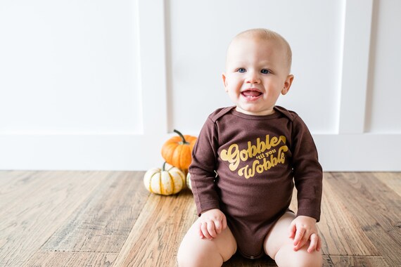 Gobble til you wobble baby sale outfit