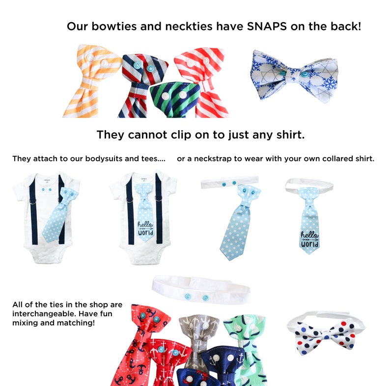 infant Cuddle Sleep Dream snap on tie Extra SOUTHWEST baby tie Bow Tie baby Newborn toddler not a standalone bowtie or necktie