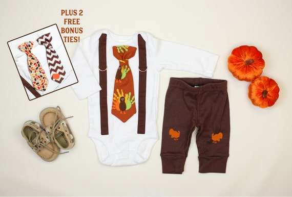 baby boy 1st thanksgiving outfit