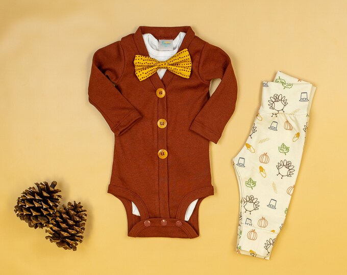 Baby boy thanksgiving outfit Etsy