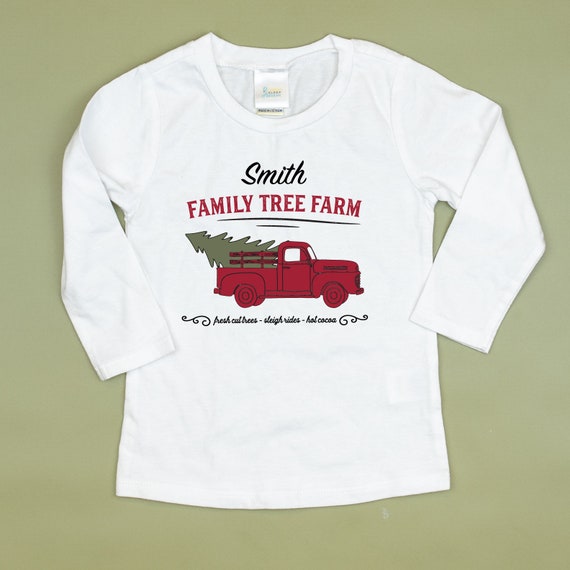 Toddler Boys Personalized Christmas Shirt. Red Christmas Truck Shirt. Christmas Graphic Tee. Vintage Red Farm Truck Shirt Name 2t 3t 4t 5t Il_570xn