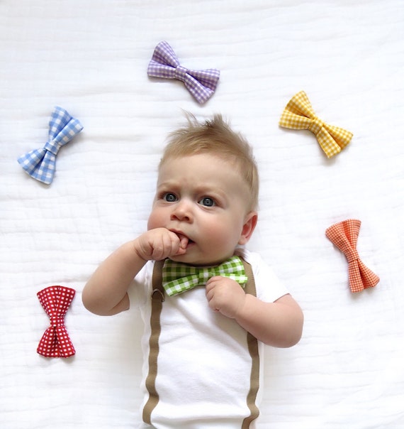 Baby Bowtie and Suspenders Outfit. Fathers Day Outfit for Newborn Boy Outfit for Spring. Toddler Tshirt. Gingham garden easter. Il_570xn