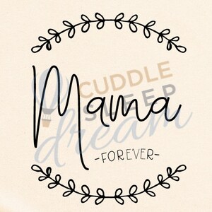 Mama Forever Tshirt. Mom Shirt. Does NOT include baby bodysuit Women's Shirts. Shirts Natural Cream. Mom Baby Son Matching image 6
